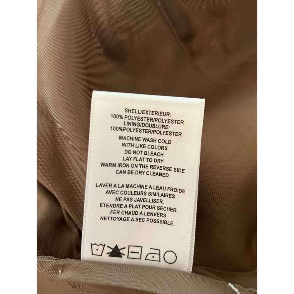 Vigoss‎ Brown Plaid Sherpa Trucker Jacket Women's Large Cropped Snap Front NWT - Picture 14 of 15